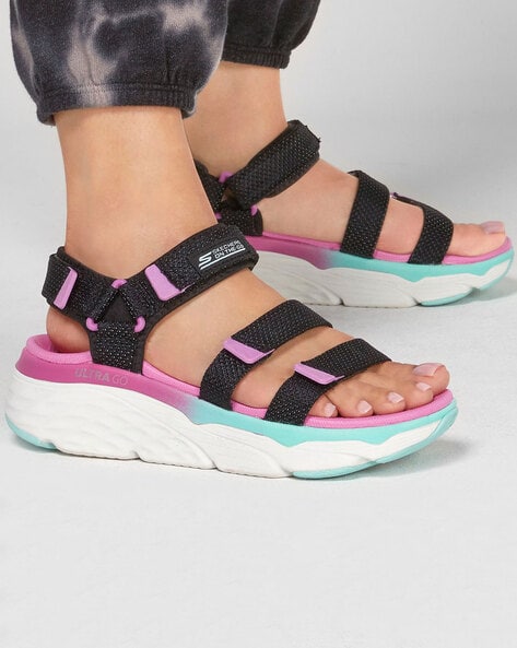 Buy Black Sports Sandals for Women by 