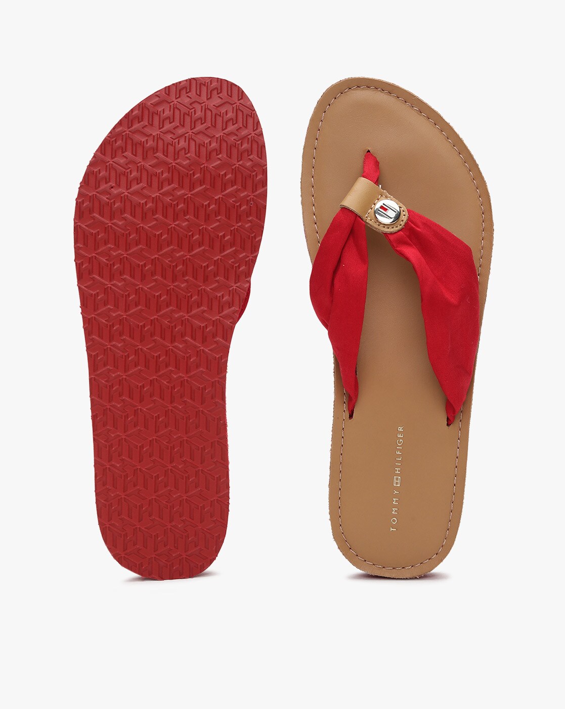 Tommy hilfiger sandals online red