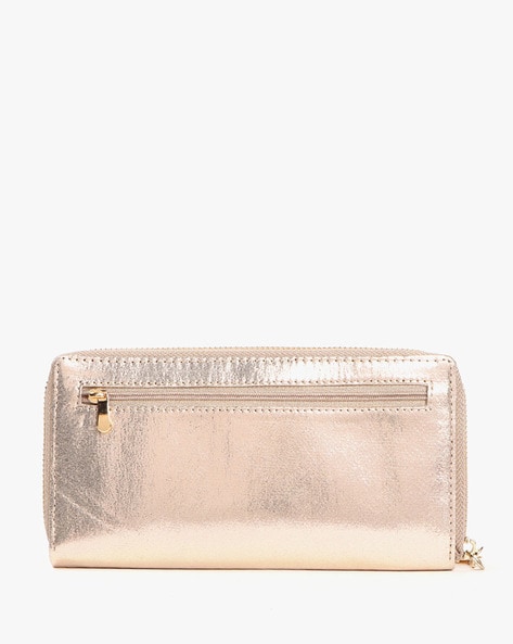 Metallic Rose Gold Italian Leather Small Crossbody Phone Bag –  lusciousscarves