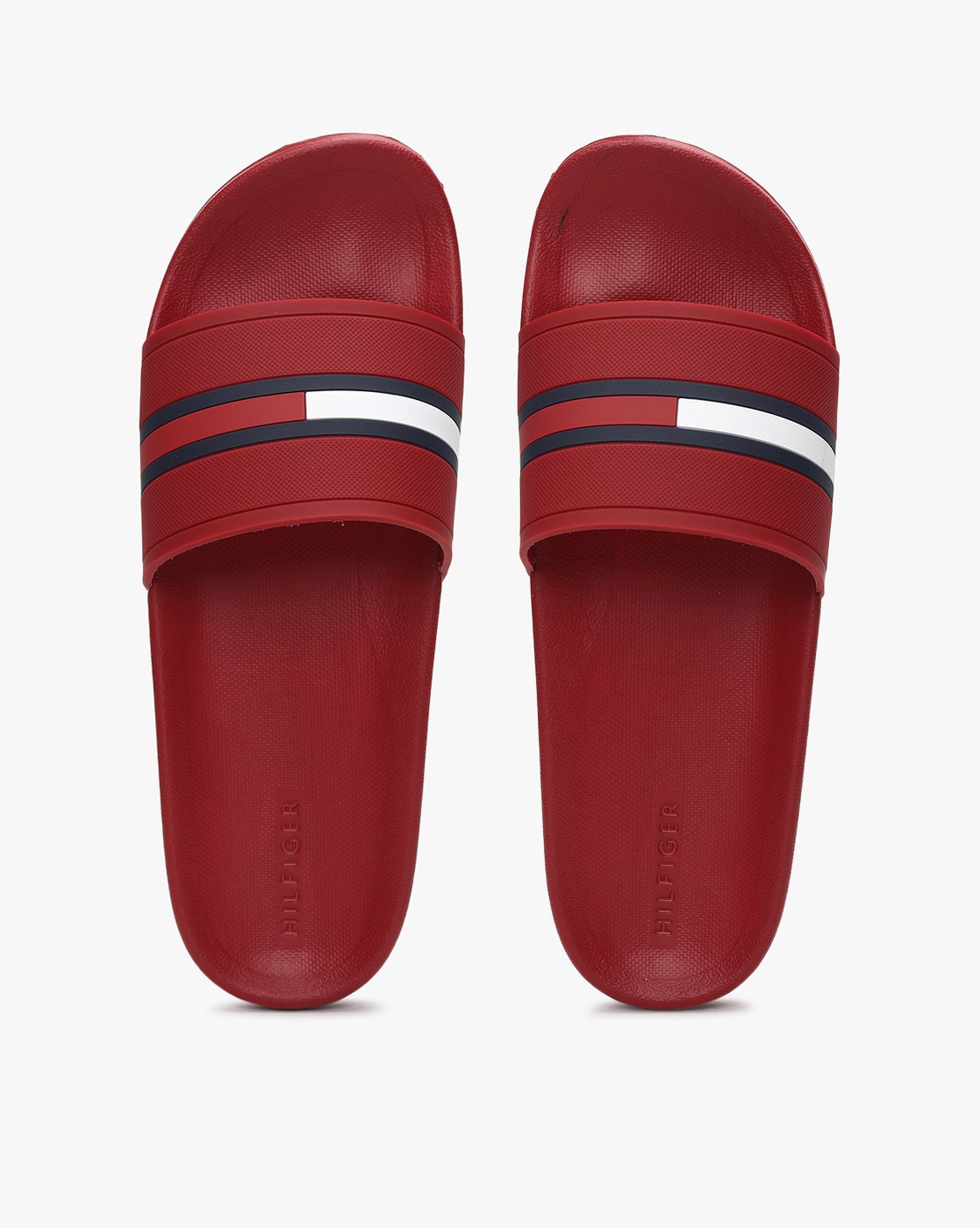 Tommy hilfiger hotsell slides red