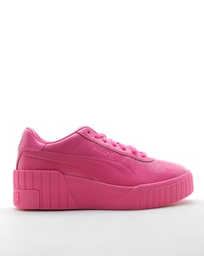 puma cali wedge white and pink