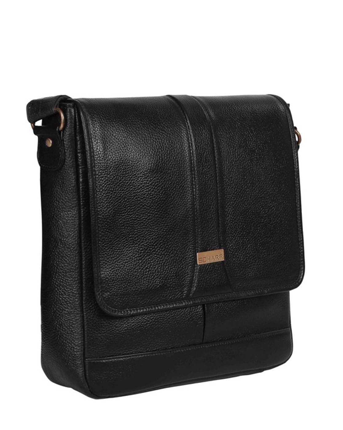 Buy SCHARF Grey Leather Laptop Bag at Best Price @ Tata CLiQ