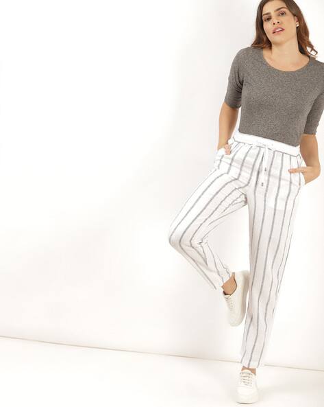 Buy White Trousers \u0026 Pants for Women by 