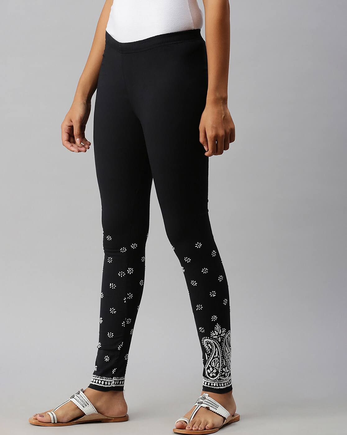 Buy Black Leggings for Women by SOCH 