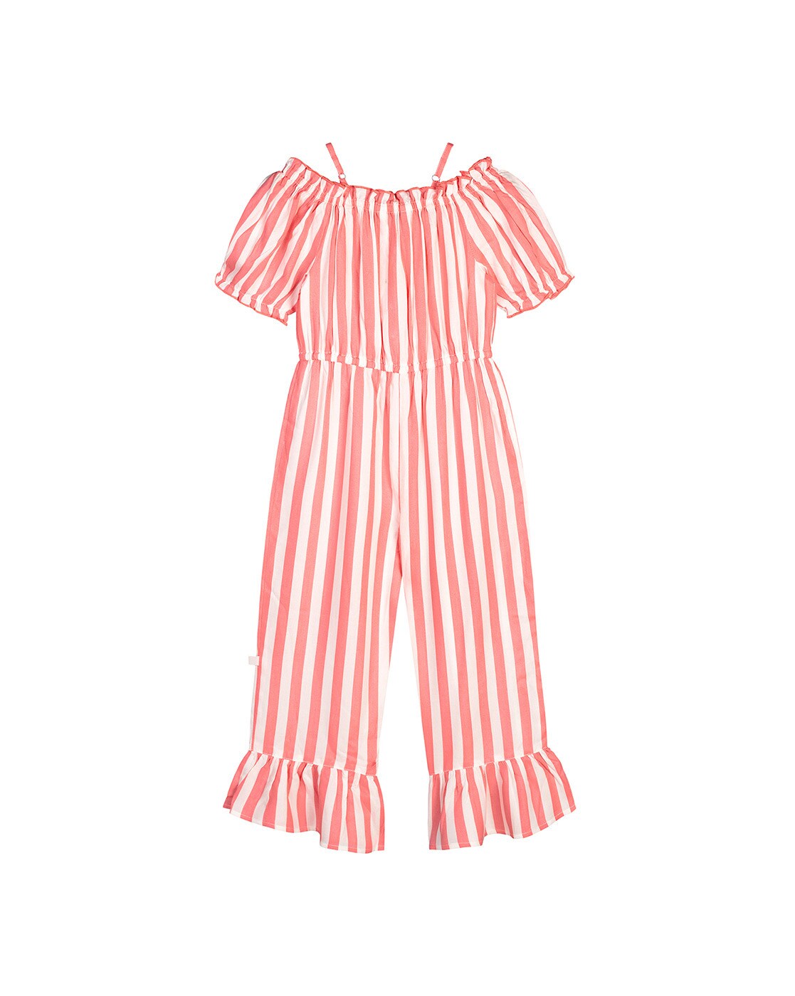 Buy online Girls Pink Striped Full Length Jumpsuit from girls for Women by  Budding Bees for ₹899 at 61% off