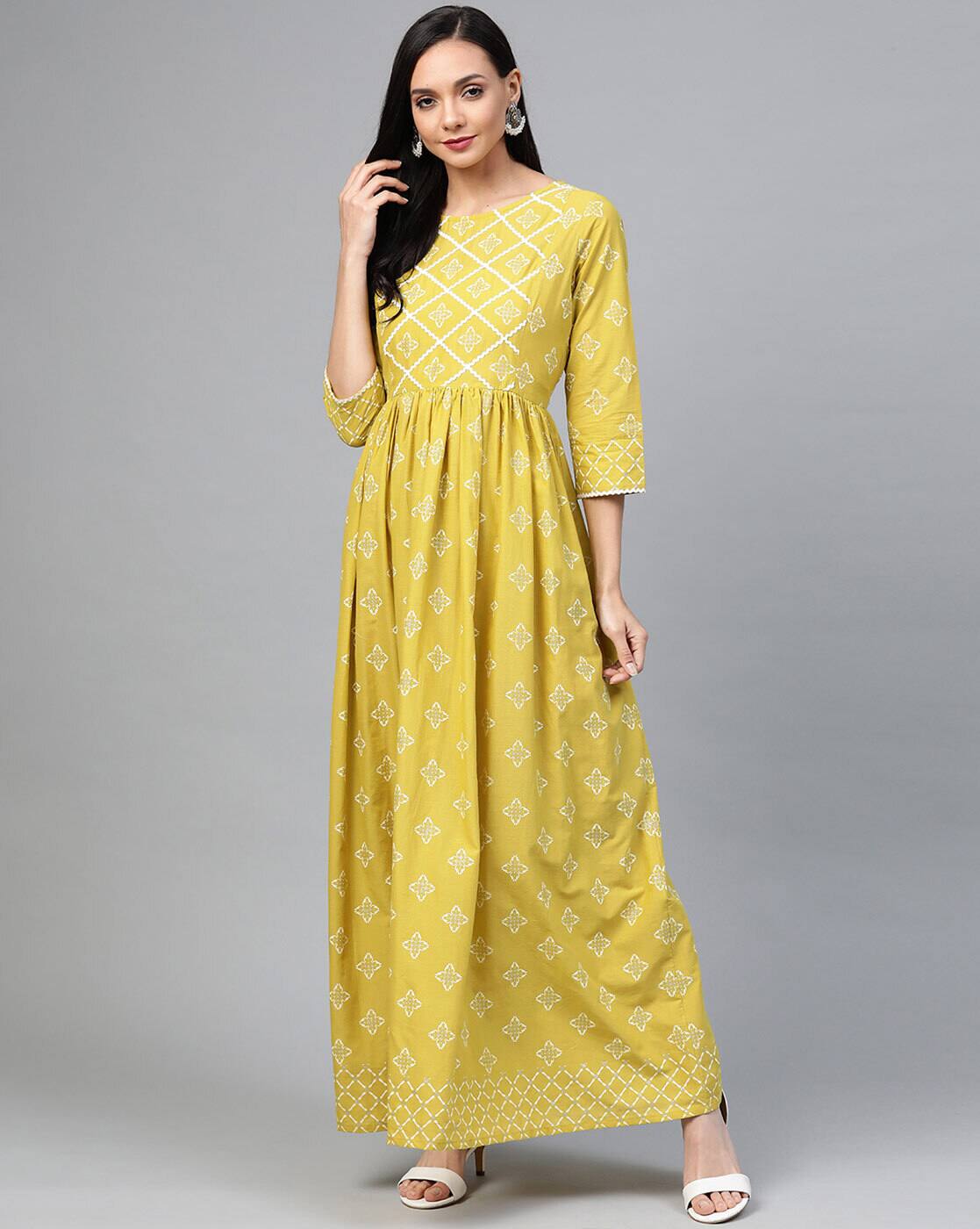 Buy Yellow Dresses for Women by Yuri's 