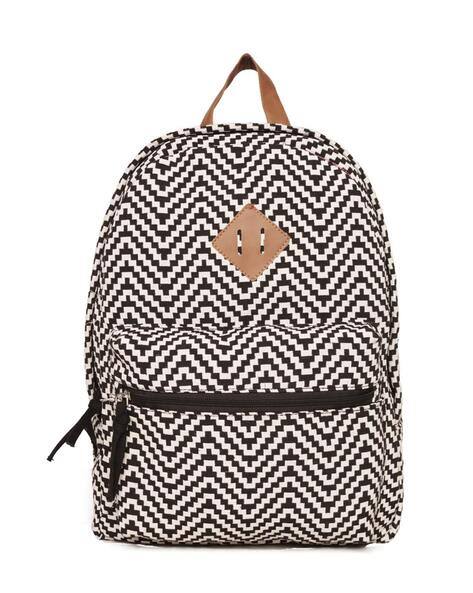 geometric print backpack