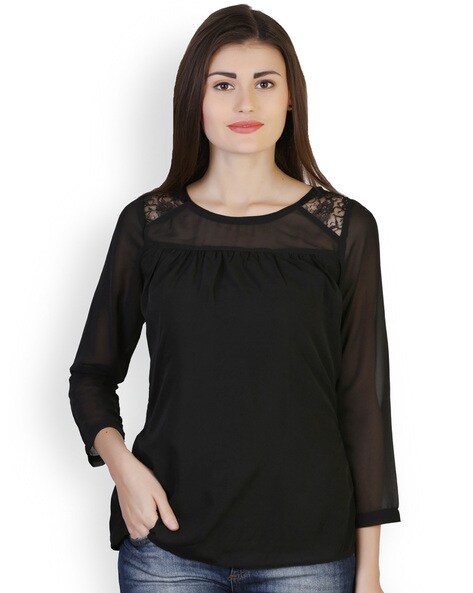 Buy Black Tops for Women by Ants Online