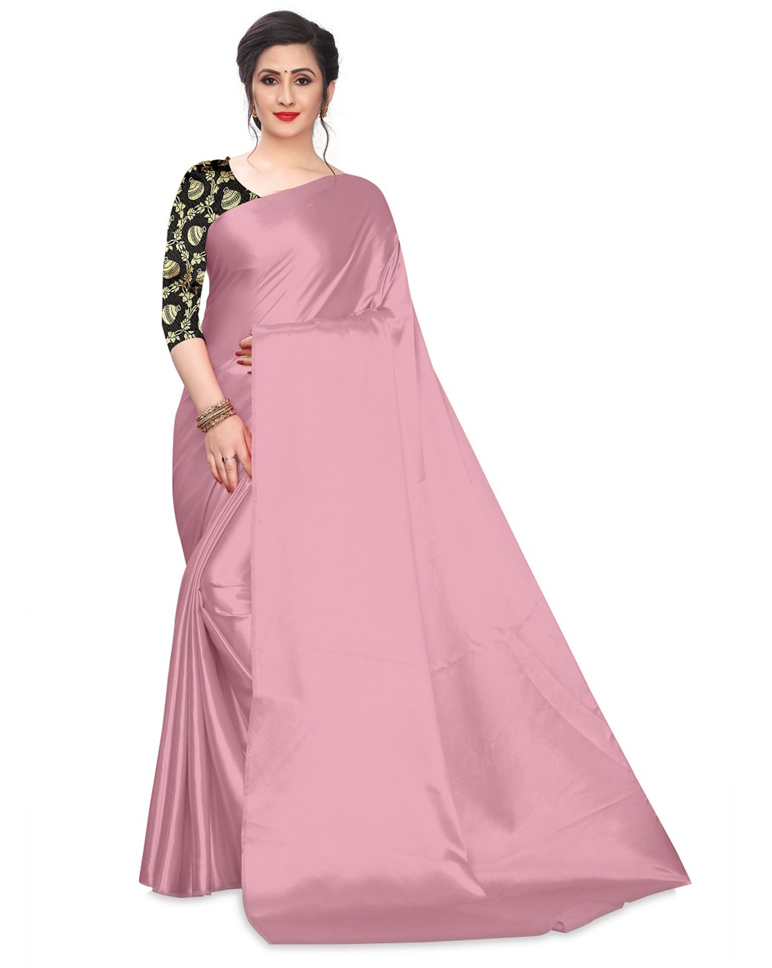 Buy Pink Sarees for Women by BANDIDHARI FASHION Online | Ajio.com