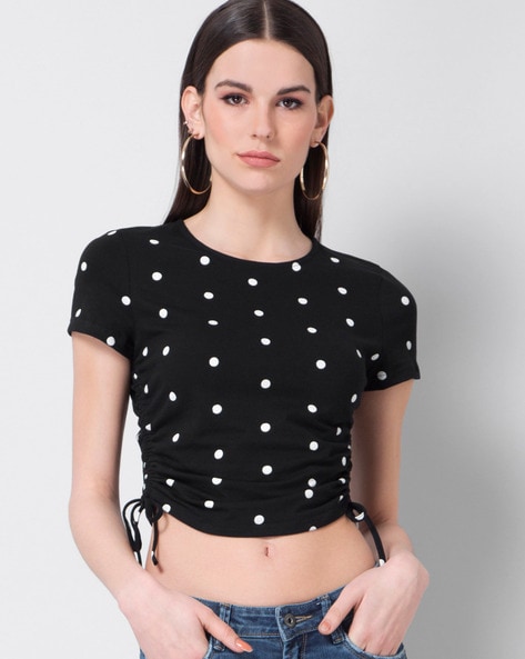 Buy Black Tops for Women by FABALLEY Online