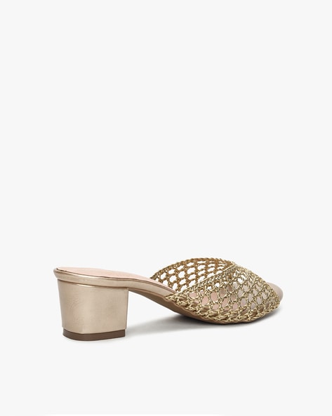 Square toe woven online sandals