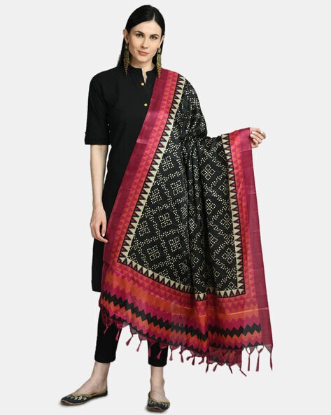 Printed Dupatta with Tassels Price in India