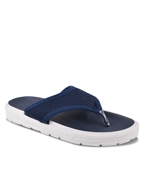 Buy Navy Flip Flop Slippers for Men by EARTON Online Ajio