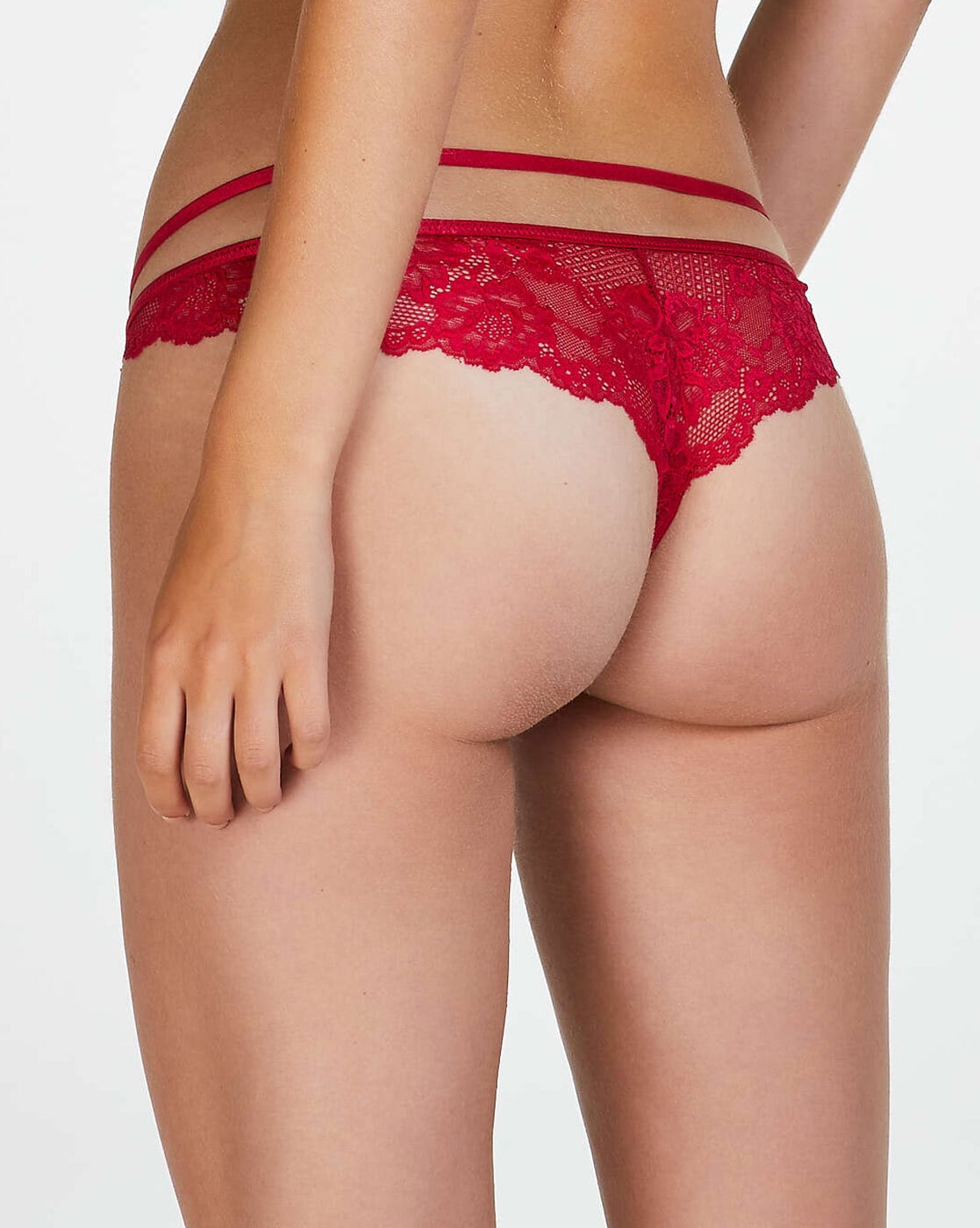 Red Lace Knickers  Lace French & Brazilian Knickers & Thongs