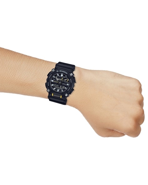 Men G1057 G-Shock GA-900-1ADR Black Analog-Digital Dial Black Resin Strap  Watch