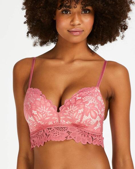 Buy Hunkemoller Shiloh Non-Wired Demi Cup Lace Bra at Redfynd