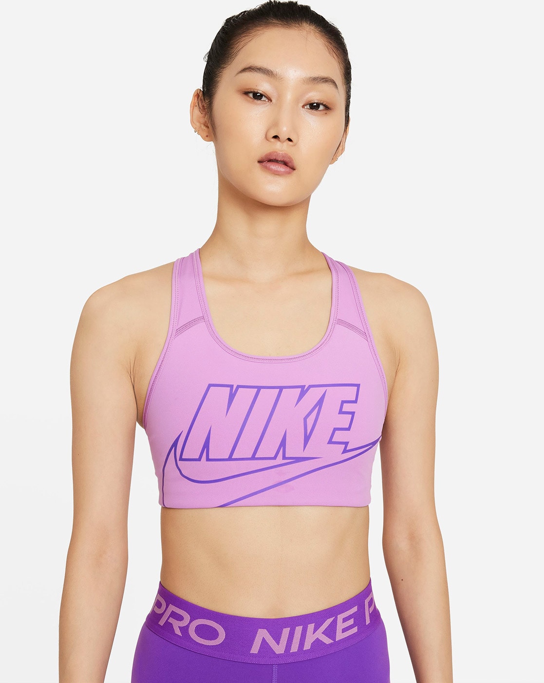 nike purple bra