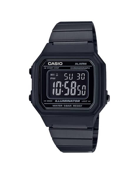 Unisex Vintage A168WA-1WDF Black Digital Dial Silver Stainless Steel Band D131