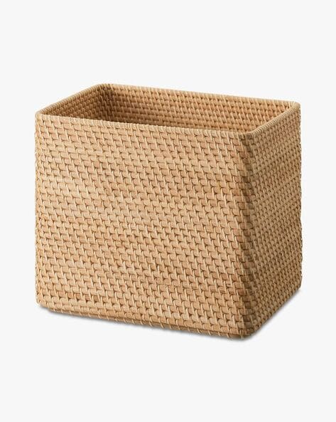 Stackable Rattan basket Rectangular / S W36*D26*H12cm