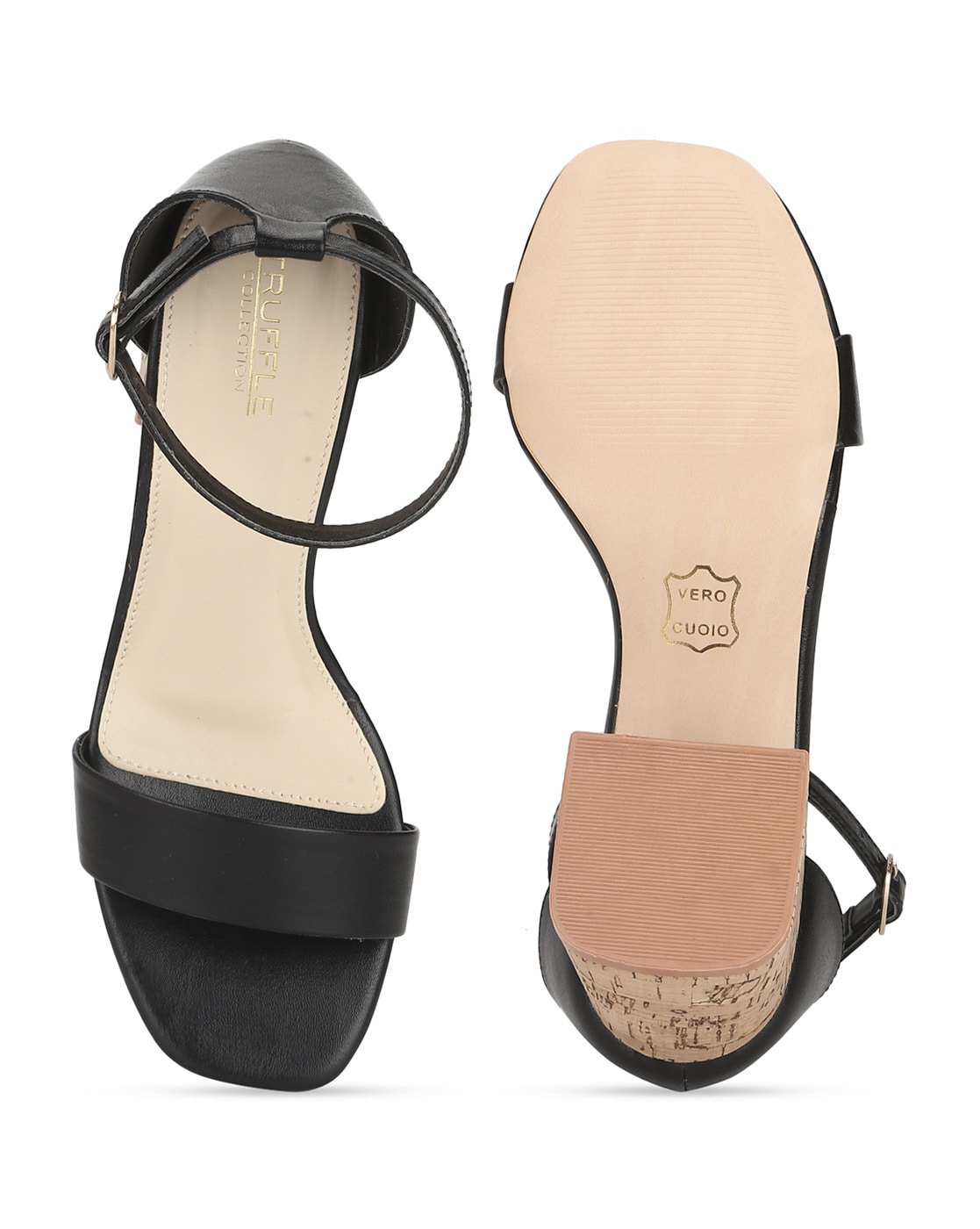 Buy Racecourse Women's Block Heel Colourfull Sheet Sandal With The Heel  Height of 2 Inch 607 Black Online at Best Prices in India - JioMart.