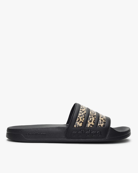 Adidas adilette best sale slides leopard