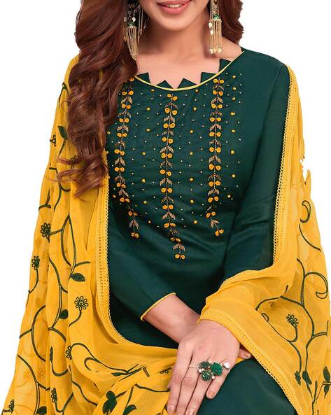 1044 Karisma Kapoor's green-yellow-blue anarkali lehenga – Shama's  Collection