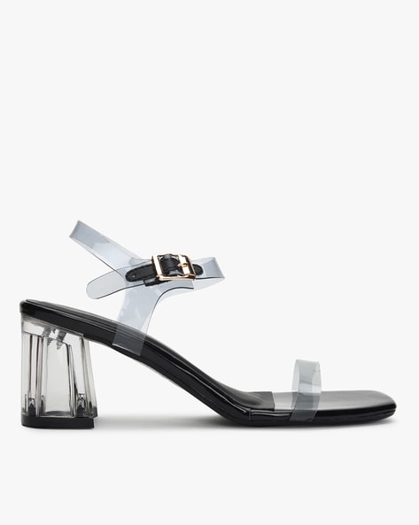 Buy Black Heeled Sandals for Women by Sneak a Peek Online Ajio