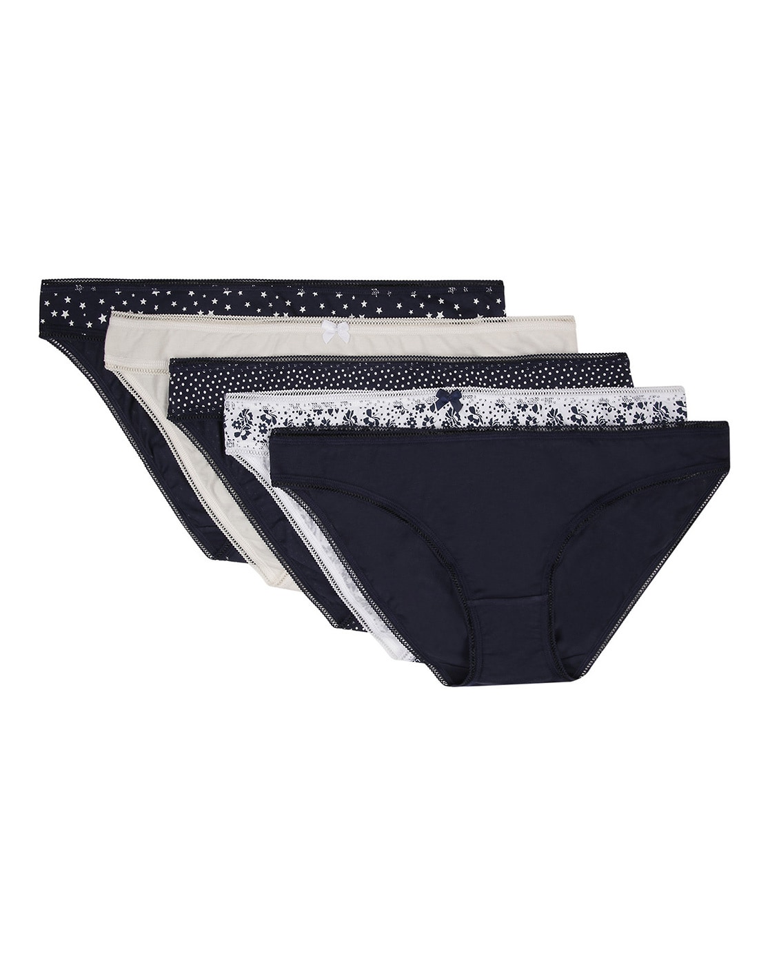 Buy Navy & White Panties for Women by Marks & Spencer Online