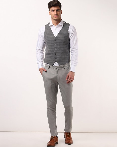 Grey on sale lapel waistcoat