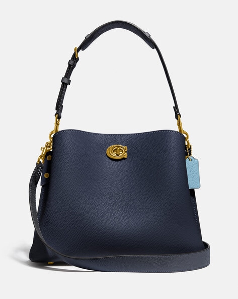 Navy blue coach online bag