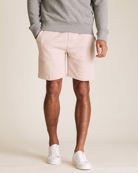 pink khaki shorts