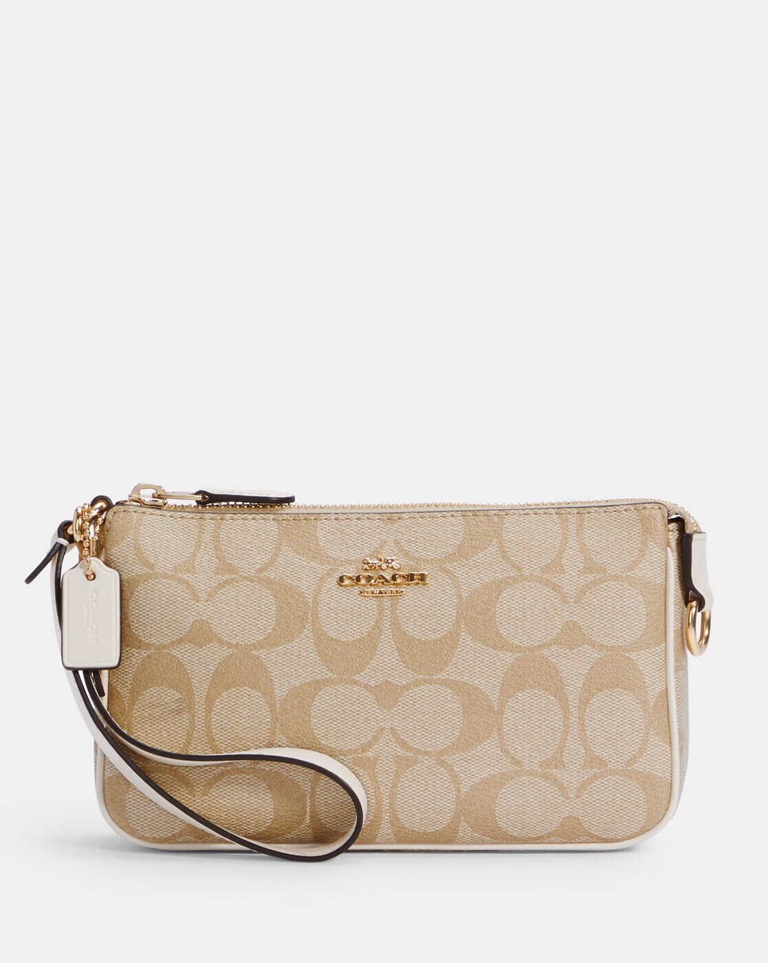 Buy Coach Nolita 19 Silver Cloud Polished Pebble Wristlet for Women Online  @ Tata CLiQ Luxury