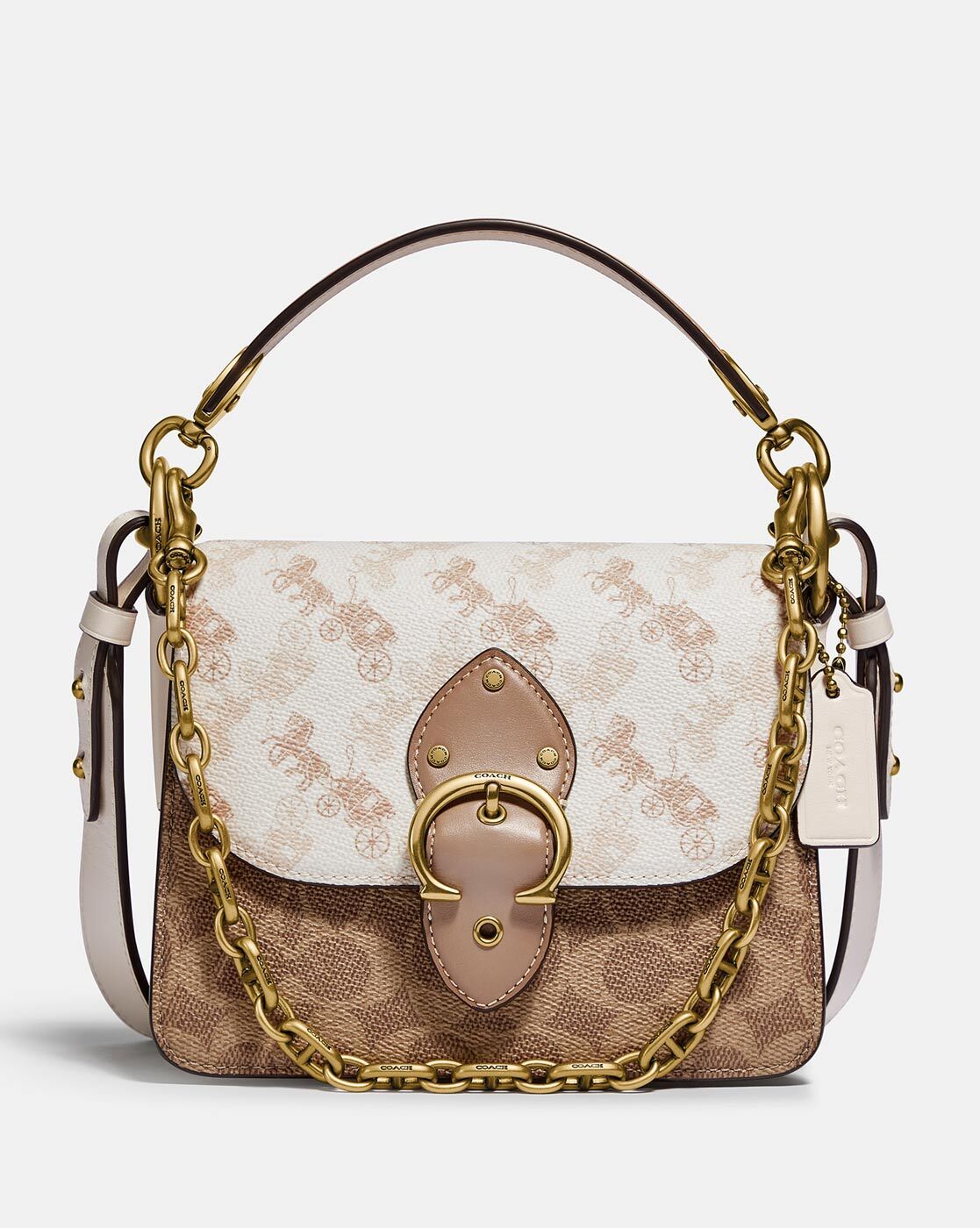 Coach Beat Saddle Bag With Horse And Carriage Print ~ What fits in this  Bag? 