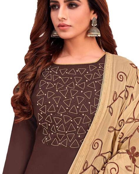 Stunning Coffee Colored Pure Silk Saree with Complementary Blouse Piec –  Glamatyou Fashion