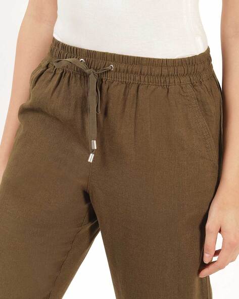 Buy Green Trousers & Pants for Women by Marks & Spencer Online