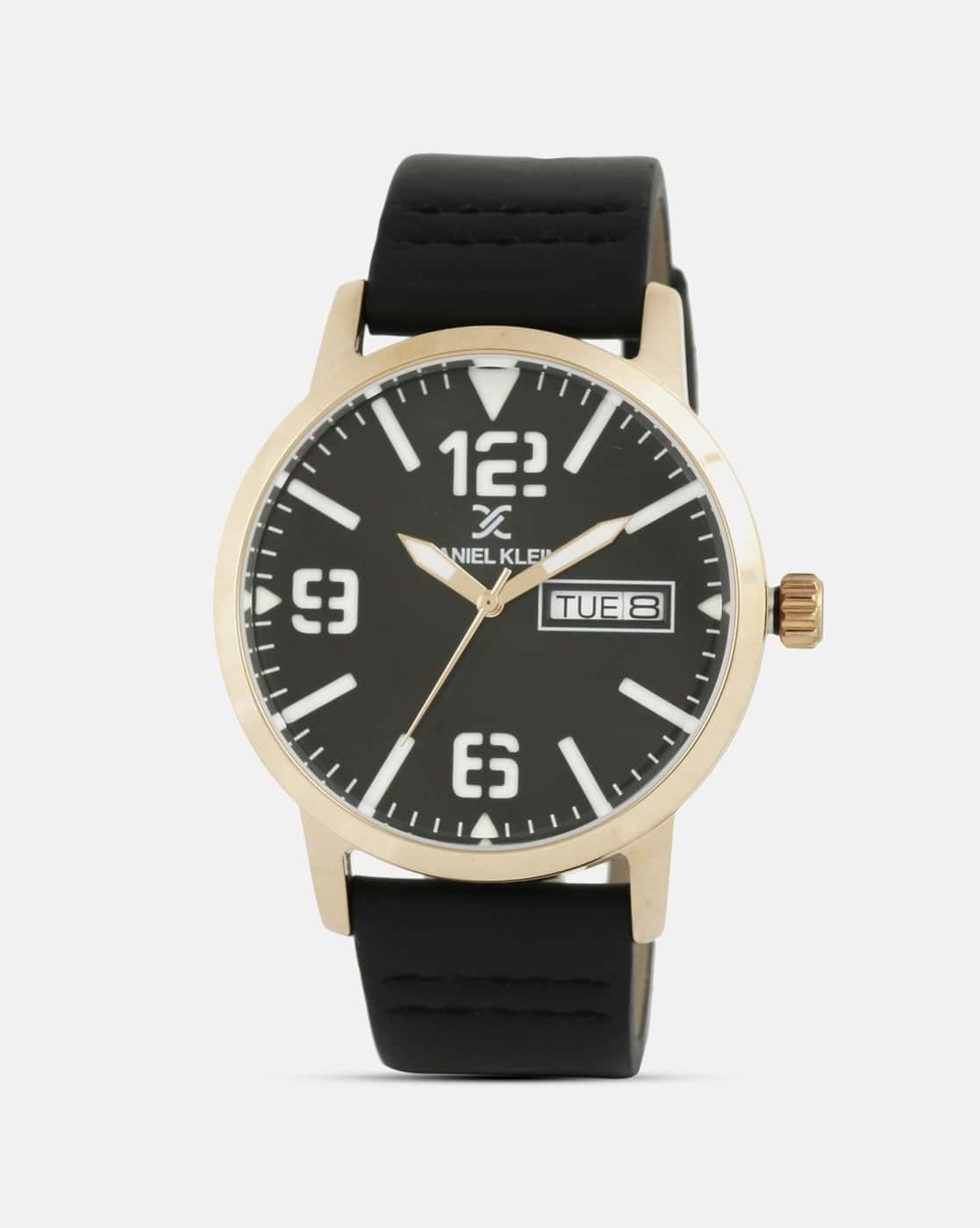 DK.1.12506-6 Analogue Watch with Leather Strap