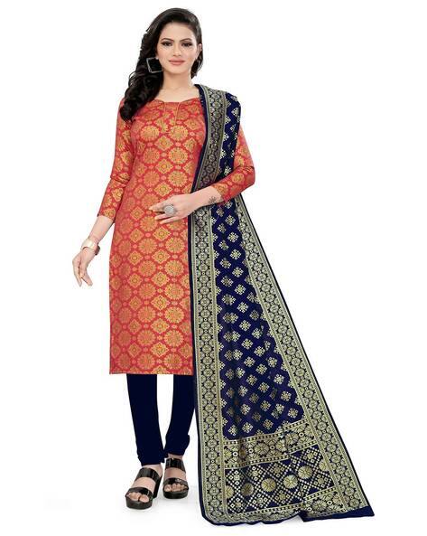 Buy Red Dress Material for Women by 