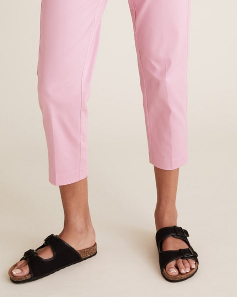 Buy Pink Trousers & Pants for Women by Marks & Spencer Online