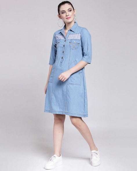 Buy Blue Dresses for Women by MISS CHASE Online | Ajio.com
