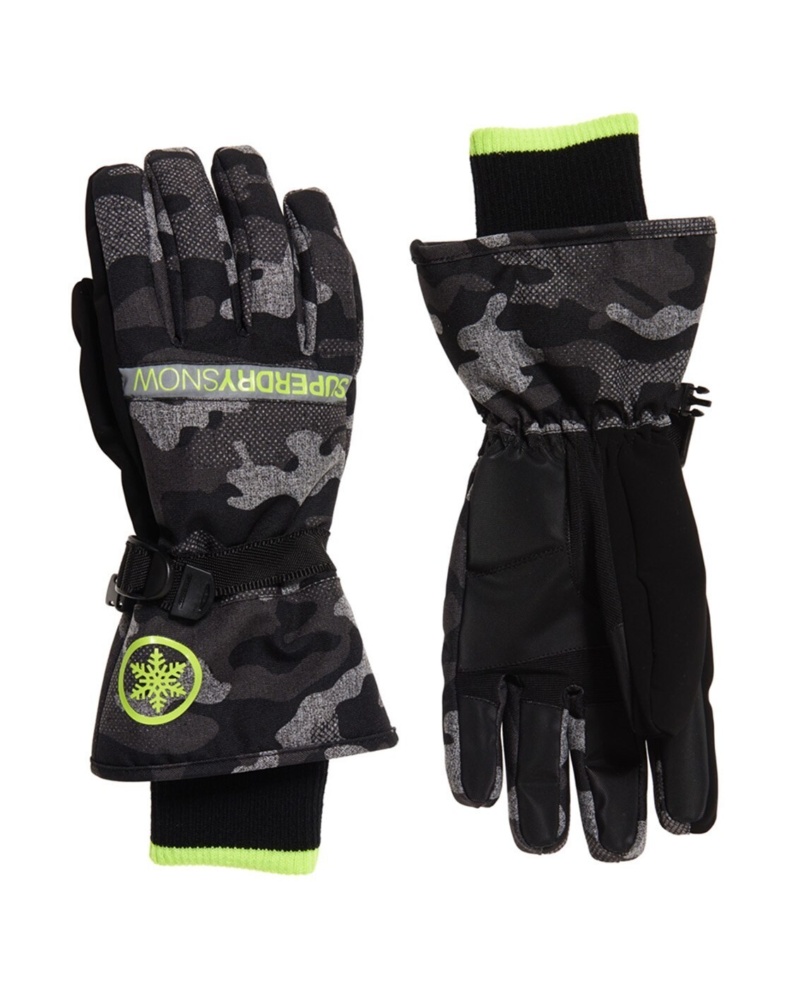 superdry snow gloves