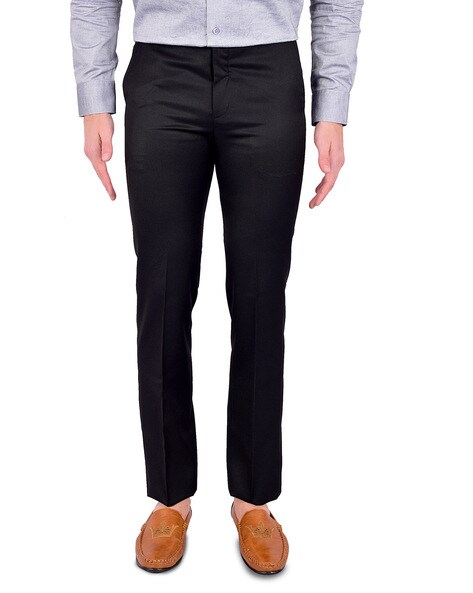 Slim Fit Crushed Velvet Trouser