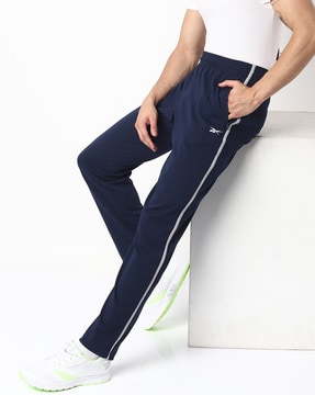 galop zeven kast Buy Navy Blue Track Pants for Men by Reebok Online | Ajio.com