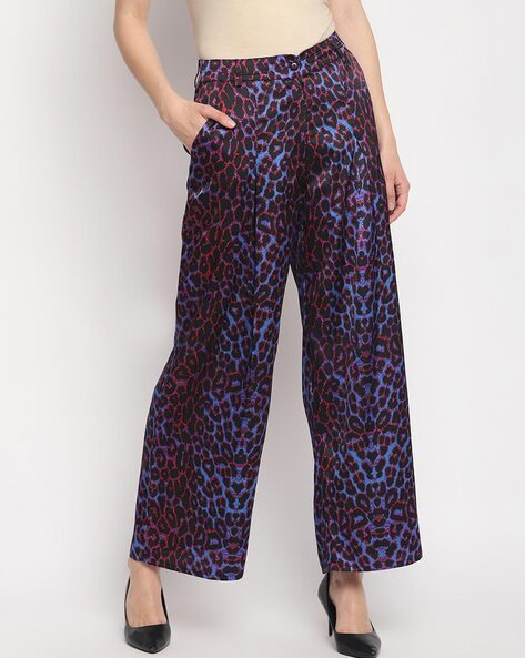 Details 80+ blue leopard print pants latest