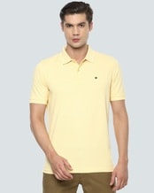 Buy Louis Philippe Sport Men Yellow Solid Polo Collar T Shirt - Tshirts for  Men 2012731