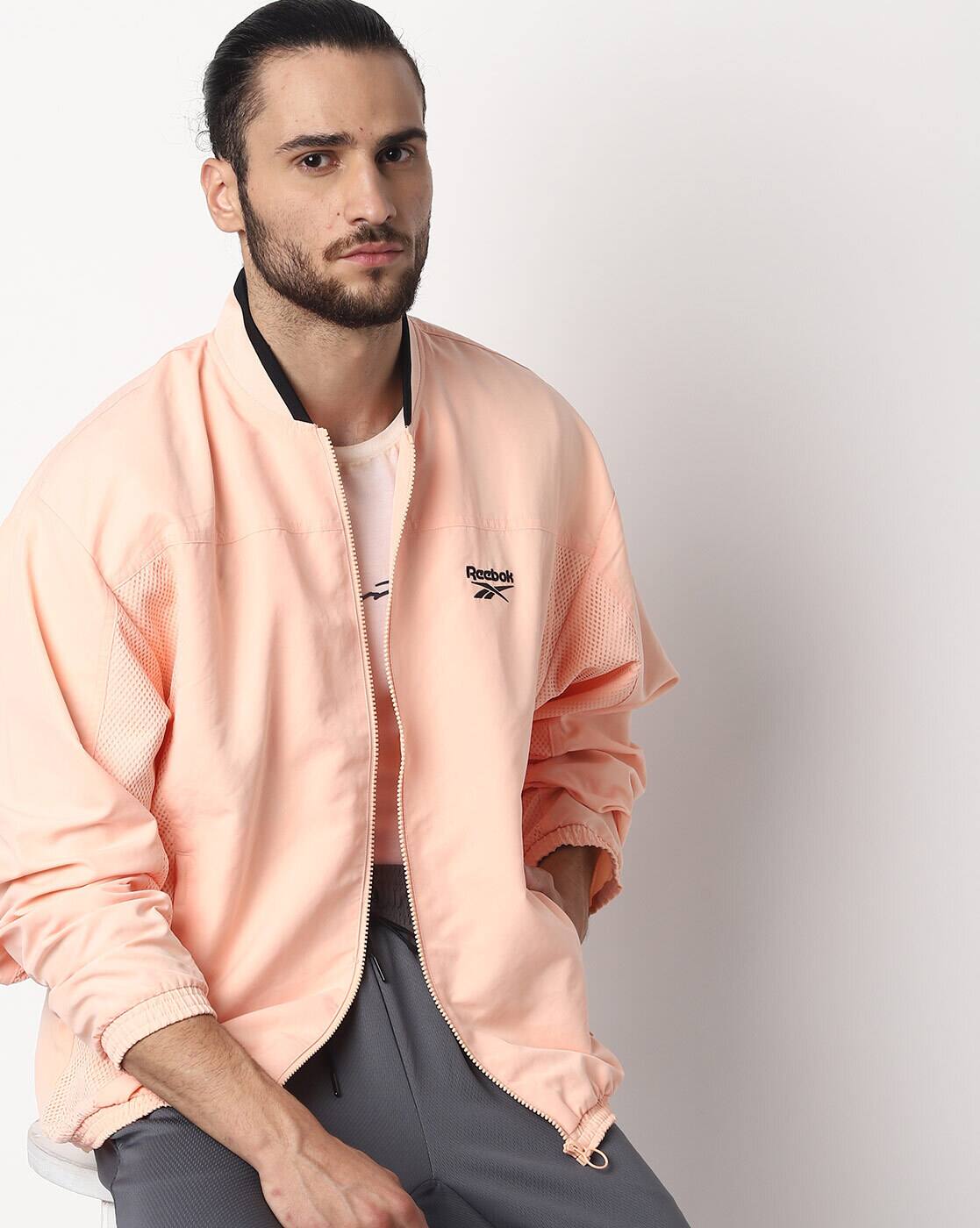 reebok orange jacket