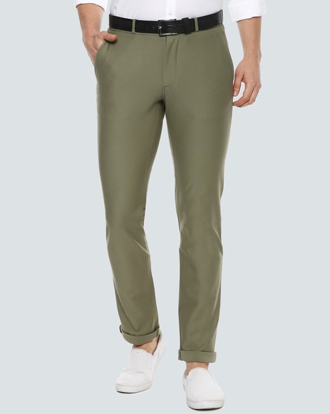 Olive Green Trousers - Buy Olive Green Trousers online in India