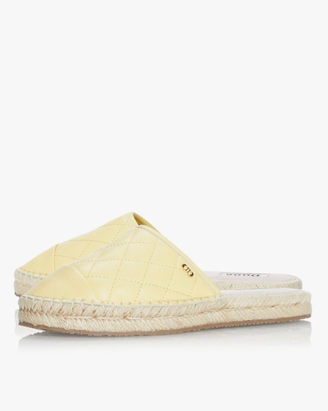 dune quilted mules