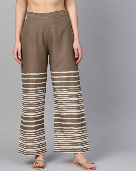 Buy Brown Trousers \u0026 Pants for Women by 