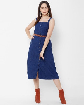 denim one piece dress