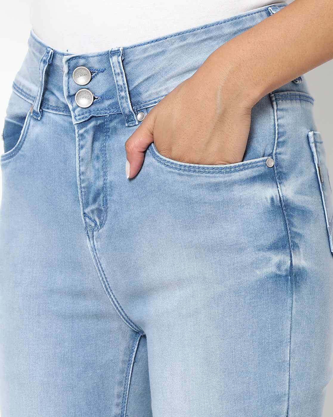 Buy Sky Blue Jeans & Jeggings for Women by Recap Online